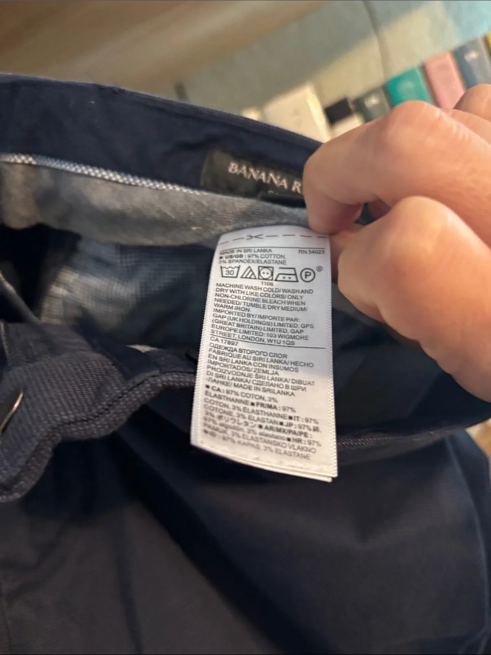 Banana Republic Men's Chinos in Dark Navy